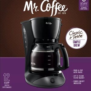 Mr. Coffee 12-Cup Programmable Coffee Maker, Black